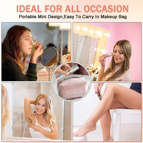 Flawless 2-in-1 Eyebrow Trimmer | Rechargeable Hair Remover with USB Charging Cable and Cleaning Brush