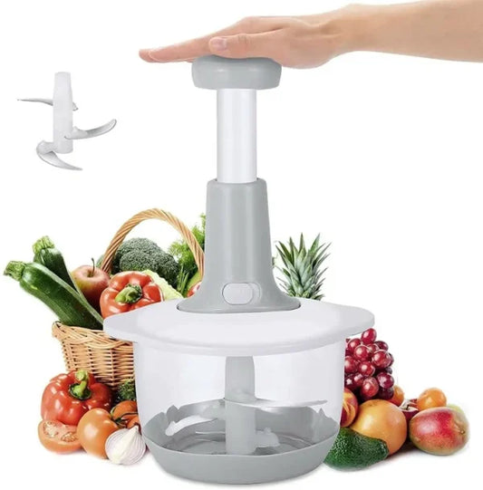 2 Liter | Manual Hand Push Chopper & Multifunctional Mixerv